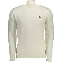 U.s. polo assn. Us Polo Assn. Weisser Herren-Rollkragenpullover