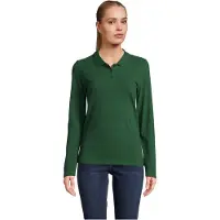 Sol SOLs 02083 | Damen Long-Sleeve Piqué Polo Shirt Perfect - Farbe: Bottle Green - Größe: XXL