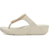 Original Brands FitFlop Lulu Marbled-Stone Toe-Post Sandals BEIGE 42