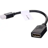 Lanberg AD-0003-BK, 0,12 m, Mini DisplayPort, DisplayPort, Männlich, Weiblich, 1920 x 1200 Pixel