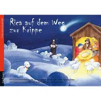 Kaufmann Rica auf dem Weg zur Krippe. Folien-Adventskalender