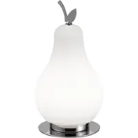FABAS LUCE Wilma 8W LED-Tischleuchte, 3000K Weiß/Chrom, Touch-Dimmung, IP20, 230V, Design aus Metall und Glas - Wilma
