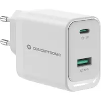 Conceptronic Quick Charge 3.0 Pd Pps Usb-a-und Usb-c-wandladegerät