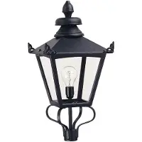 Elstead Lighting Elstead Grampian Außen-Stehleuchte E27 68cm Schwarz, UK