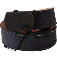 ERMANNO SCERVINO Blauer Leder-Ratschenverschlussgürtel