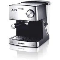 Haeger CM-85B.009A, Espressomaschine, 1,6 l, Gemahlener Kaffee, 850 W, Schwarz, Stahl