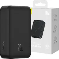 Baseus Magnetic Mini, 20000 mAh, Power Delivery, Kabelloses Aufladen, 20 W, Schwarz