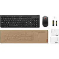 Lenovo 4X31N50717, Volle Größe (100%), Kabellos, RF Wireless, Schwarz, Maus enthalten
