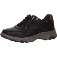 Waldlaufer Schnürhalbschuhe bequem in schwarz, Gr. 13
