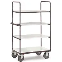Fetra 9303, Stahl, Transportwagen, Grau, 600 kg, 4 Rad/Räder, 20 cm