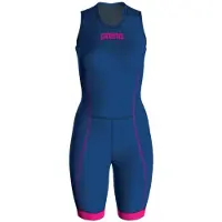 Arena W Trisuit St 2.0 Rear Zip Royal/pink Größe: XXS | Badeanzüge Outlet | Damen