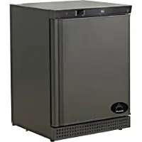 A&S polarny Gastro Kühlschrank | Lagerkühlschrank | Gewerbekühlschrank | 1 Tür | Schwarz | 129 Liter | +2 bis +8 °C