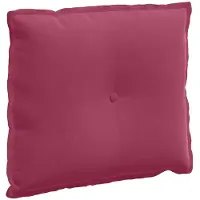 vidaXL Rückenkissen Weinrot 60 x 50 cm Cordstoff