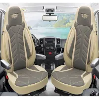 BREMER SITZBEZÜGE Wohnmobil Sitzbezüge & Schonbezüge für Knaus BOXLIFE PRO / XL Camper Van | Passgenaue Vordersitzbezüge | Teilintegriert, Kastenwagen & Alkoven | Sitzbezug Fahrer & Beifahrersitz