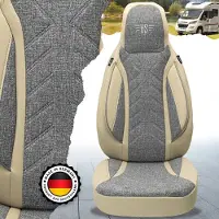 BREMER SITZBEZÜGE Wohnmobil Sitzbezüge & Schonbezüge für LMC Tourer Lift | Passgenaue Vordersitzbezüge | Teilintegriert, Kastenwagen & Alkoven | Sitzbezug Fahrer & Beifahrersitz