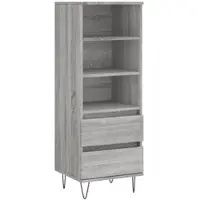 Helloshop26 - Buffet Sideboard Kommode Kleiderschrank Aufbewahrungsmöbel Organizer Küche Wohnzimmer Lounge hohe Sonoma-Eiche 40 x 02_0035356