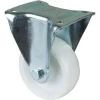 BS Rollen Schwerlast-Bockrolle B10 Durchmesser 125mm Tragfähigkeit 600kg PA-Rad naturfarben Platte 138x110mm - N110.B10.127