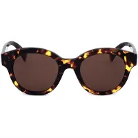 Kenzo KZ40160I Unisex-Sonnenbrille Vollrand Panto Kunststoff-Gestell, braun