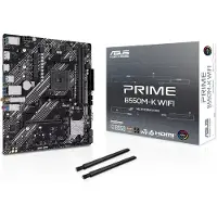 Asus PRIME B550M-K WIFI, AMD, Sockel AM4, AMD Ryzen 5000 Series, AMD Ryzen 4000 Series, AMD Ryzen 3000 Series, DDR4-SDRAM, 64 GB, DIMM
