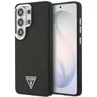 GUESS - Fixed Glitter Triangle Logo MagSafe (GUHMS26LPFGTSCMK) - Samsung Galaxy S26 Ultra - Black