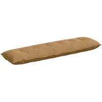 vidaXL Rückenkissen Braun 180 x 50 cm Cordstoff
