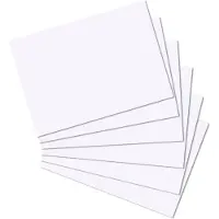 Herlitz Karteikarten A4 175 g/m2 Weiss Blanko