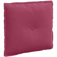 vidaXL Rückenkissen Weinrot 50 x 45 cm Cordstoff