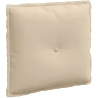 vidaXL Rücken Kissen Creme 50 x 45 cm Mikrofaserstoff