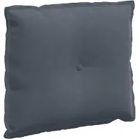 vidaXL Rückenkissen Dunkelgrau 60 x 50 cm Cordstoff