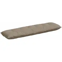 vidaXL Rücken Kissen Taupe 180 x 50 cm Mikrofaserstoff