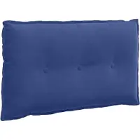 vidaXL Rückenkissen Polizeiblau 80 x 50 cm Cordstoff