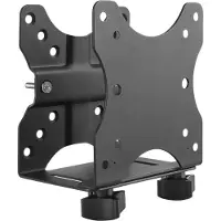 Equip 650890 Multifunktionale CPU-Halterung, PC-Halterung unter dem Schreibtisch, Universal, 5 kg, Schwarz, Stahl, China