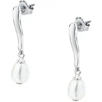 Morellato - Dangle silver earrings with freshwater pearl Perla SXU47