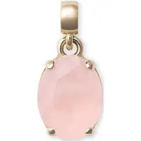 Daniel Wellington - Charming gold-plated pendant with rose quartz Charms DW00401459
