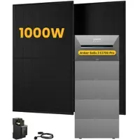 Anker SOLIX Solarbank 3 E2700 Pro, mit 2 x 500W Bifaziale Solarmodule, by Powerness - 13.5kWh / 1 x Smart Meter / Selbstabholung