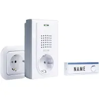 M-E Modern-Electronics FG-2.2 Funkklingel Komplett-Set mit Namensschild