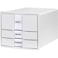 HAN IMPULS 1017-12 Schubladenbox Weiss DIN A4, DIN C4 Anzahl der Schubfächer: 3