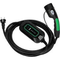 Wave EV 1-Phase Elektroauto-Ladegerät, 3,7 kW, 16 A, Typ 2, 5 m, schwarz