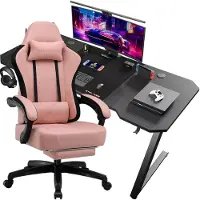 GTPLAYER GTPALYER Gamingtisch Gaming Tisch + Gaming Stuhl- Set, Computertisch Stuhl Set für Gaming nur Gaming Tisch und Gaming Stuhl
