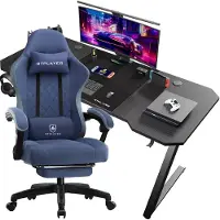 GTPLAYER GTPALYER Gamingtisch Gaming Tisch + Gaming Stuhl- Set, Computertisch Stuhl Set für Gaming nur Gaming Tisch und Gaming Stuhl