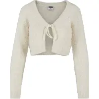 Urban Classics Strickjacke "Damen Ladies Tied Cropped Feather Cardigan" 1