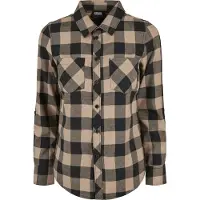 Urban Classics Langarmhemd "Damen Ladies Turnup Checked Flanell Shirt" 1