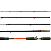Shimano STC AX Casting, 2,4m, 7,87ft, 30-100g, 5 Teile, Baitcasting Reise Angelrute, fast Action, STCAXC24XH