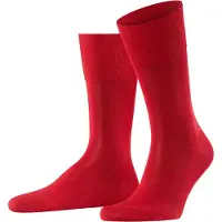 Falke Socken "Tiago", Herren, Gr. 43-44, rot (scarlet (8228)), Obermaterial: 93% Baumwolle CO. 5% Polyamid PA. 2% Elasthan EL., glatt, Socken Socken