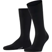 Falke Cool 24/7 Herren Socken, 47-48, Schwarz, Uni, Baumwolle
