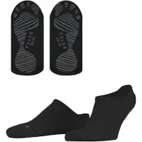 Falke Haussocken "Cool Kick", Damen, Gr. 35-36, schwarz (schwarz (3000)), Obermaterial: 83% Polyester PES. 17% Polyamid PA., glatt, Socken Haussocken