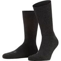 Falke Socken "Walkie Ergo", Damen, Gr. 37-38, grau (anthra.mel (3080)), Obermaterial: 63% Schurwolle WV. 35% Polyamid PA. 2% Elasthan EL., Socken Socken