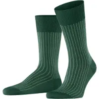 Falke Oxford Stripe Herren Socken, 43-44, Grün, Rippe, Baumwolle