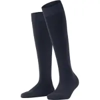 Falke Kniestrümpfe "ClimaWool", Damen, Gr. 37-38, blau (schwarz navy (6370)), Obermaterial: 44% Polyamid PA. 28% Lyocell CLY. 28% Schurwolle WV., Socken Kniestrümpfe