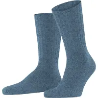 Falke Nelson Herren Bootsocken, 39-42, Blau, Uni, Schurwolle